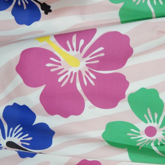 SAMMY B Tory SKIRT Size XL Floral Print Drawstring Sides Cotton Pink NEW $238 - Picture 8 of 10